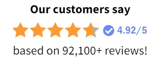 4.92 out of 5 stars — 92,100+ reviews
